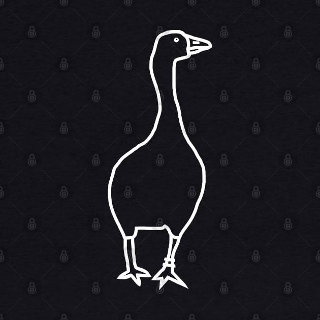 Minimal Ghost Goose by ellenhenryart